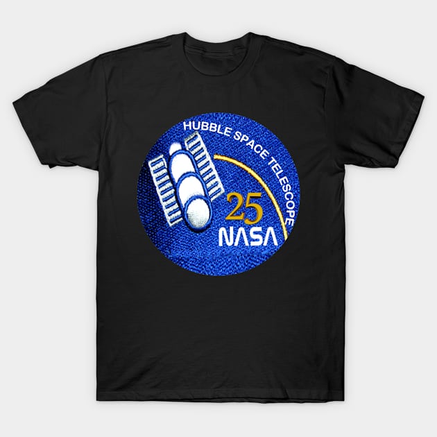 Embroidered NASA Hubble 25 Patch T-Shirt by Spacestuffplus